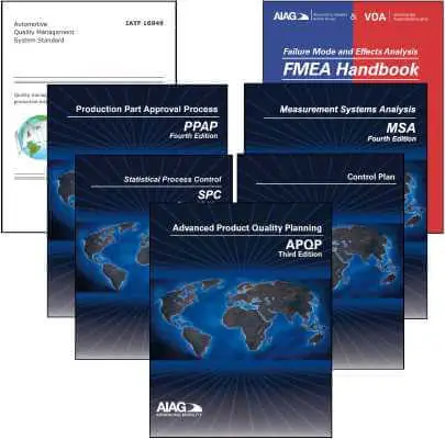 Discounted Bundle - IATF 16949 and the Core Tools manuals: APQP, Control Plan, PPAP, AIAG & VDA FMEA Handbook, MSA, & SPC